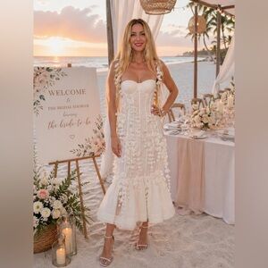 Zimmermann | Dresses | Zimmermann Aliane Embroidered Long Dress Size Xs  Ivory | Poshmark